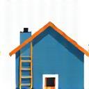 Stylized icon representing a house undergoing renovation